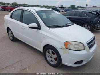  Salvage Chevrolet Aveo