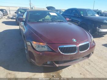  Salvage BMW 6 Series