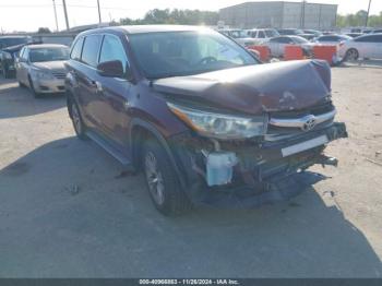  Salvage Toyota Highlander