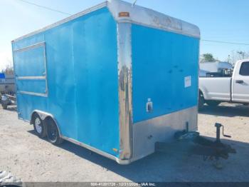  Salvage Pace Enclosed Trailer