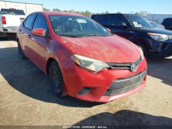  Salvage Toyota Corolla