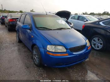  Salvage Chevrolet Aveo