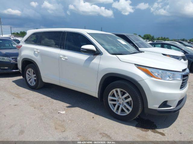  Salvage Toyota Highlander
