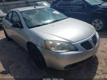  Salvage Pontiac G6