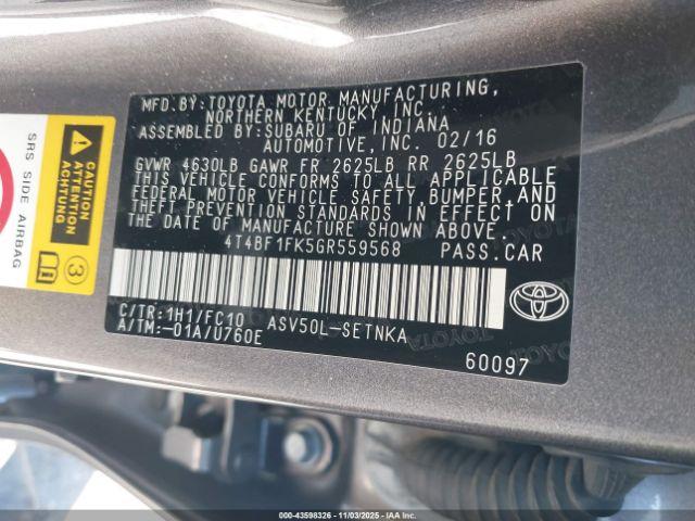 Toyota Camry Le Image 5