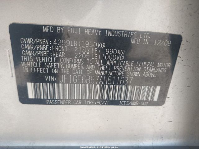 Subaru Impreza 2.5i Premium Image 7