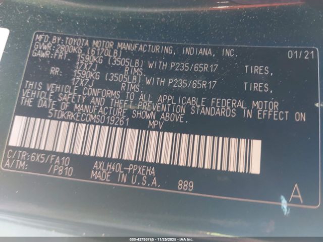 Toyota Sienna Le Image 13