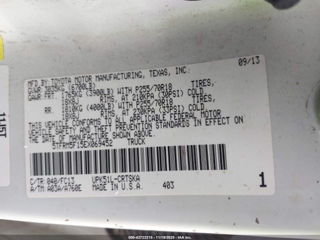 Toyota Tundra Sr5 4.6l V8 Image 2