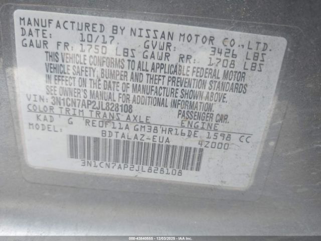 Nissan Versa 1.6 S+ Image 10