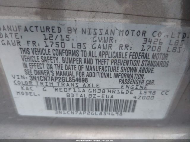 Nissan Versa Image 8