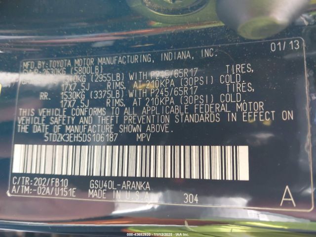 Toyota Highlander Base V6 Image 10