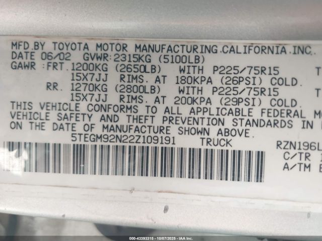 Toyota Tacoma Prerunner Image 9