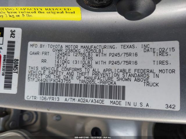 Toyota Tacoma Prerunner Image 10