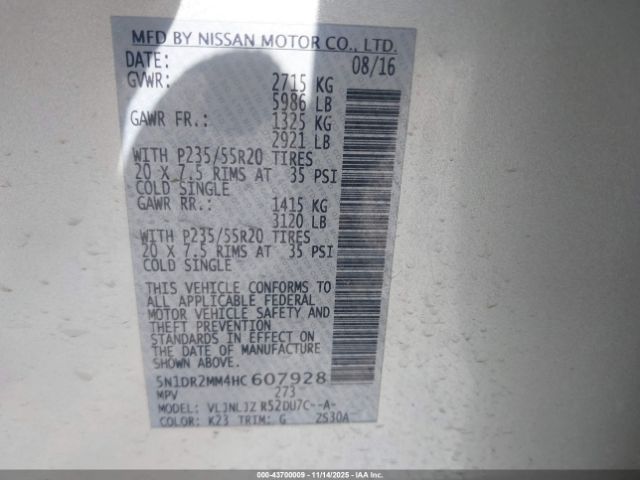 Nissan Pathfinder Platinum Image 9