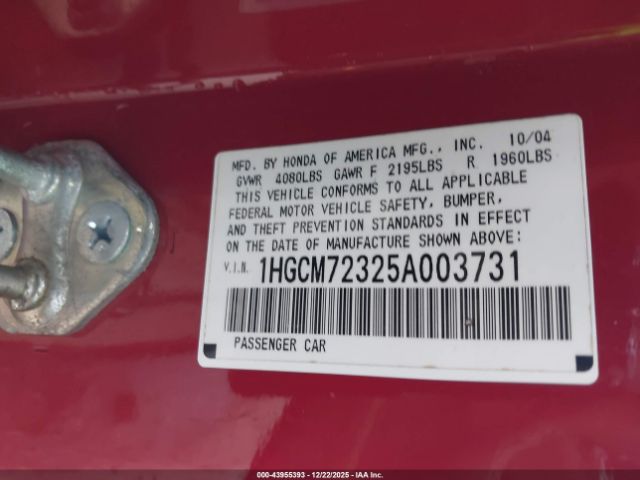 Honda Accord 2.4 Lx Image 3