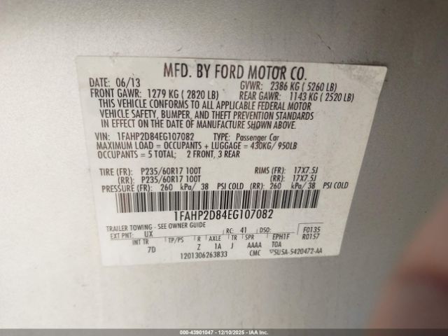 Ford Taurus Se Image 8