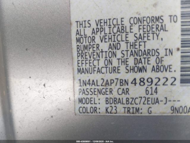 Nissan Altima 2.5 S Image 9