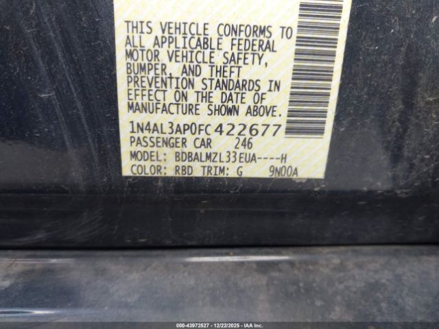 Nissan Altima 2.5 Sv Image 5