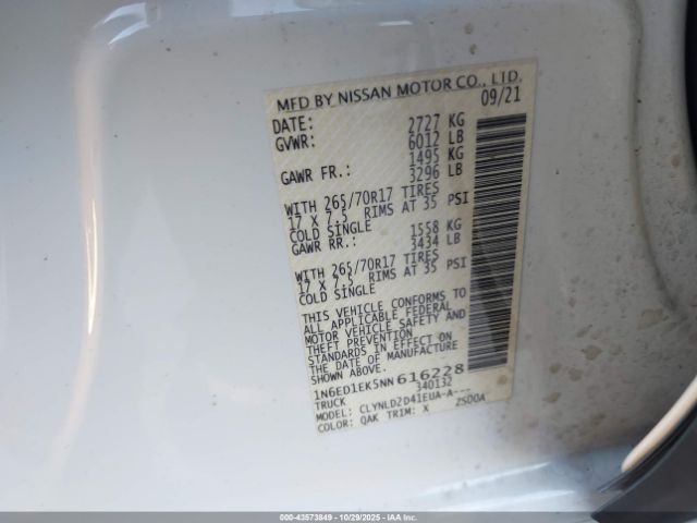 Nissan Frontier Pro-4x 4x4 Image 8