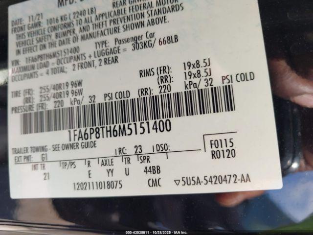 Ford Mustang Ecoboost Fastback Image 12