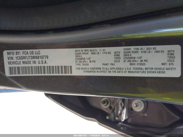 Ram 1500 Laramie  4x4 5'7 Box Image 11