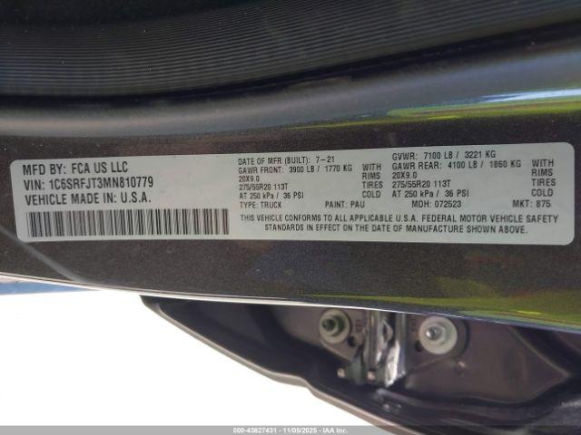 Ram 1500 Laramie  4x4 5'7 Box Image 11