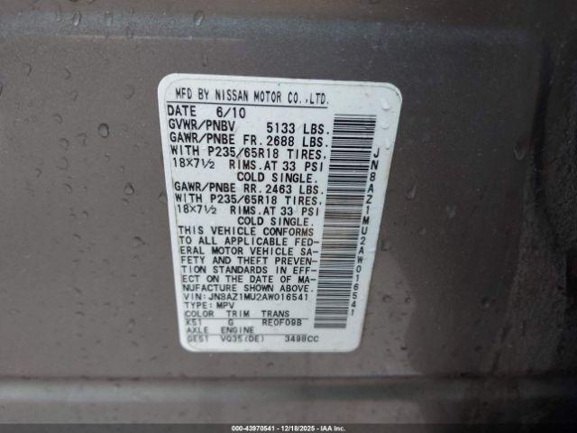 Nissan Murano Sl Image 11