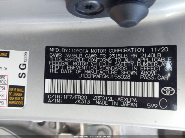 Toyota Corolla Le Image 9