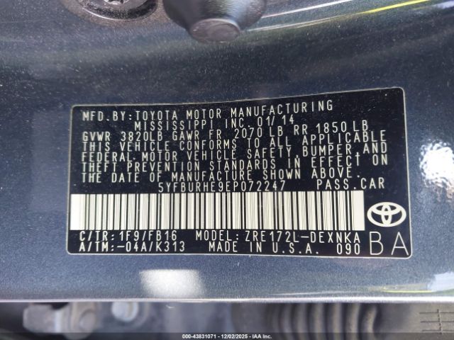 Toyota Corolla Le Image 2