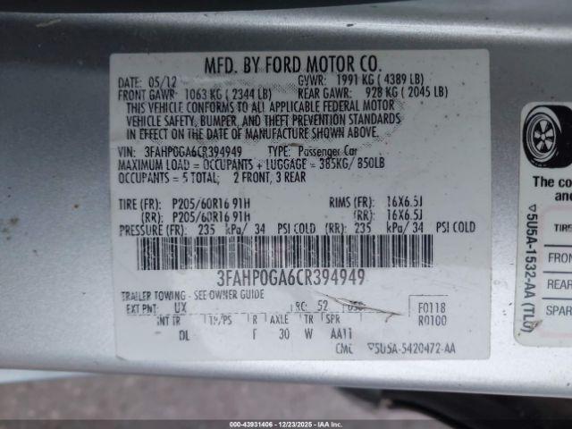 Ford Fusion S Image 8