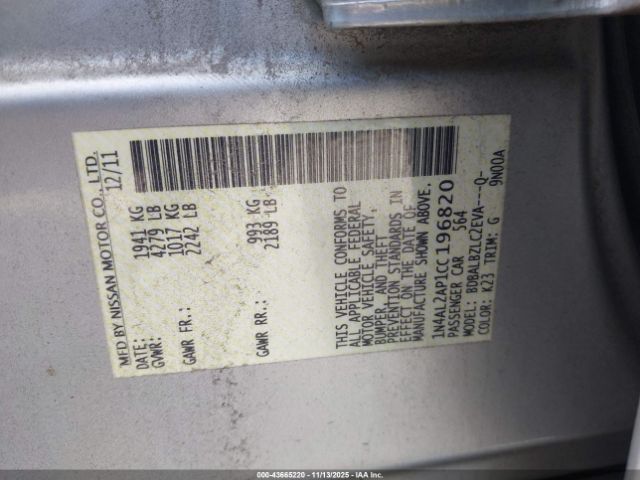 Nissan Altima 2.5 S Image 9