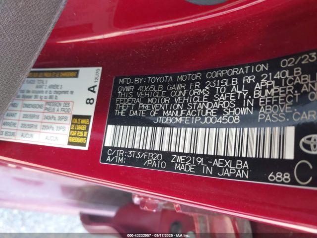 Toyota Corolla Hybrid Le Image 7