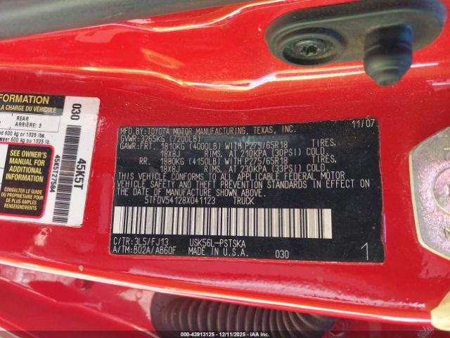 Toyota Tundra Sr5 5.7l V8 Image 15