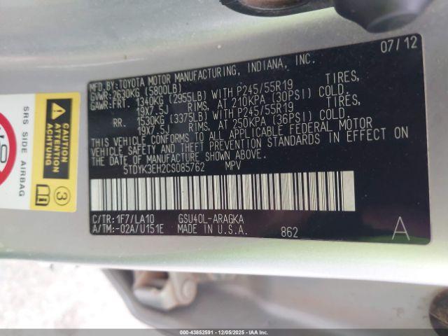 Toyota Highlander Limited V6 Image 11