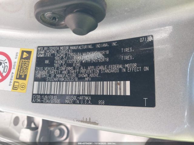 Toyota Highlander Le Image 11