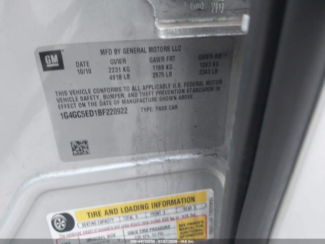 Buick LaCrosse Cxl Image 10