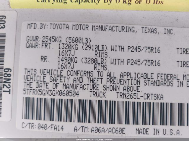 Toyota Tacoma Sr Image 4