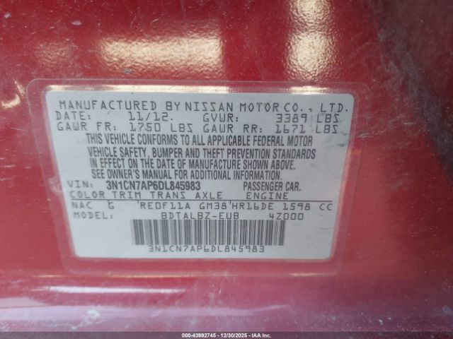 Nissan Versa 1.6 Sv Image 4