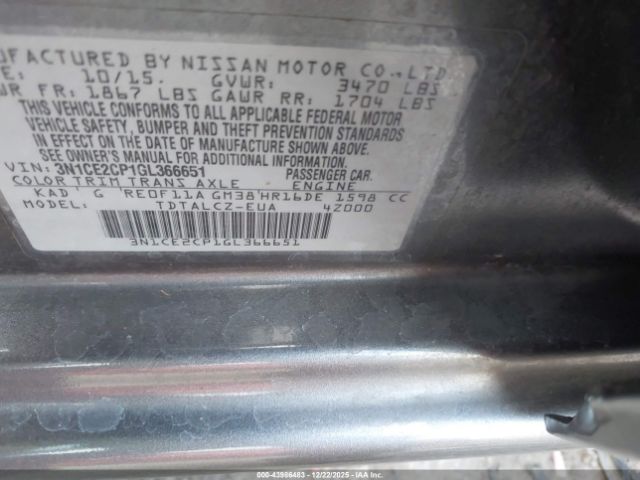 Nissan Versa S Plus Image 3