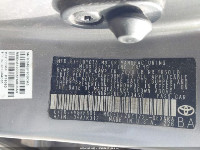 Toyota Corolla Le Image 4