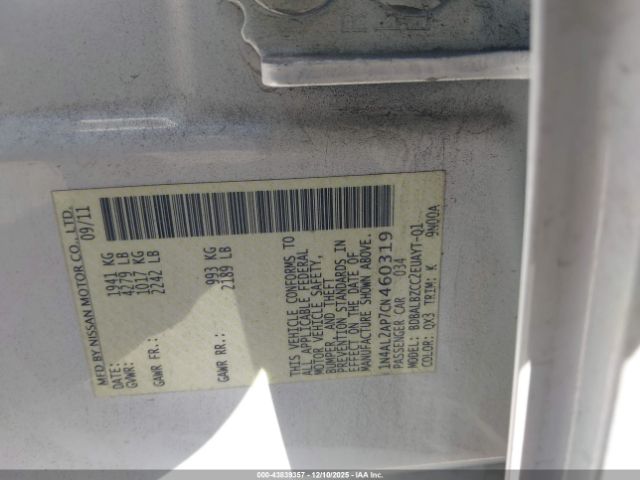 Nissan Altima 2.5 S Image 13