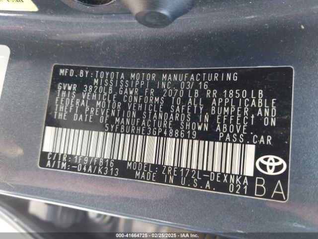 Toyota Corolla Le Image 4