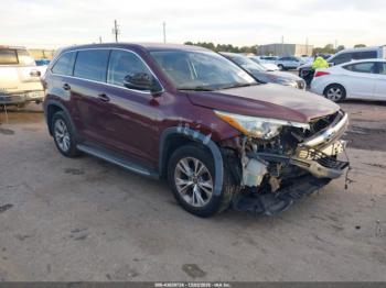  Salvage Toyota Highlander