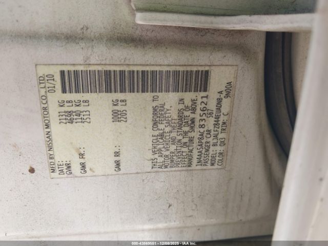 Nissan Maxima 3.5 Sv Image 12